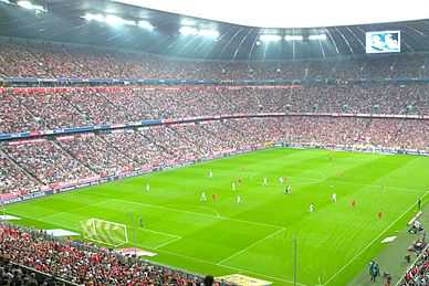 Bundesligaspiel zwischen Bayern und Leverkusen
