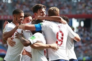 Großer Jubel bei England: Erstaml gewinnen die Three Lions ein WM-Elfmeterschießen 