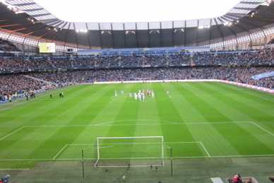 Das Ethihad Stadium von Manchester City