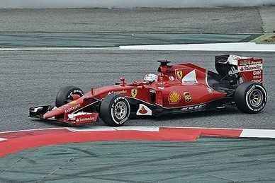 Flog in Russland früh raus: Sebastian Vettel im Ferrari